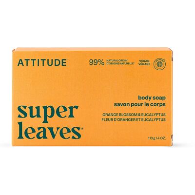 Attitude Leaves Bar Body Soap Orangenblüte & Eukalyptus - Seifenstück Attitude Leaves Bar Body Soap Orangenblüte & Eukalyptus - Seifenstück