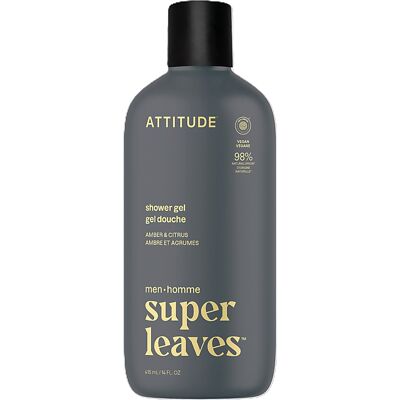Attitude Super Leaves Duschgel für Männer - Amber & Zitrusfrüchte Attitude Super Leaves Duschgel für Männer - Amber & Zitrusfrüchte
