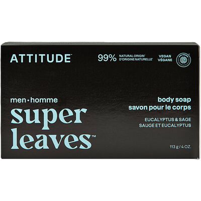 Attitude Super Leaves Körperseife für Männer - Eucalyptus & Salbei Attitude Super Leaves Körperseife für Männer - Eucalyptus & Salbei
