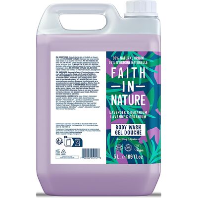 Faith in Nature Lavender & Geranium Duschgel & Schaumbad - 5L Faith in Nature Lavender & Geranium Duschgel & Schaumbad - 5L