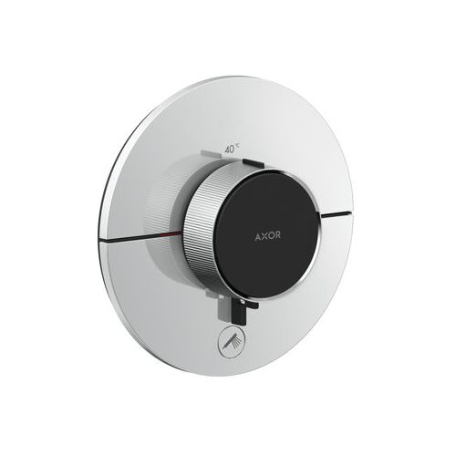 Hansgrohe AXOR ShowerSelect ID Thermostat, HighFlow, Unterputz, 1 Verbraucher, ein zusätzlicher Abgang, rund, 36776, Farbe: Brushed Brass
