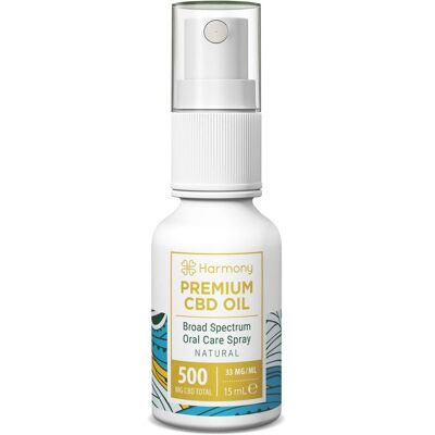 Harmony CBD Spray Mundpflege 500 mg, 15 ml, Natur Harmony CBD Spray Mundpflege 500 mg, 15 ml, Natur