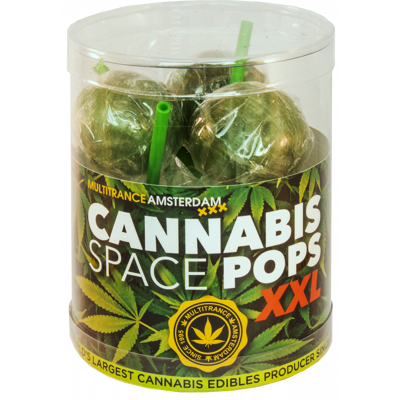 Multitrance Cannabis Space Pops XXL Geschenkbox (6 Lollis), 24 Boxen im Karton, 30 g Multitrance Cannabis Space Pops XXL Geschenkbox (6 Lollis), 24 Boxen im Karton, 30 g