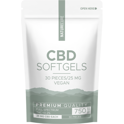Nature Cure CBD Kapseln - 750 mg - Vollspektrum - 30 Stk Nature Cure CBD Kapseln - 750 mg - Vollspektrum - 30 Stk