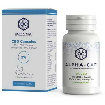 Alpha-CAT CBD Kapseln - 600 mg CBD - Immunität & Wohlbefinden Alpha-CAT CBD Kapseln - 600 mg CBD - Immunität & Wohlbefinden
