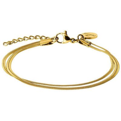 Purelei Armband Core Collection 23493-Bracelet-Two-Layers-Gold Purelei Armband Core Collection 23493-Bracelet-Two-Layers-Gold