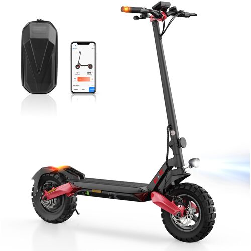 TEMU 10-inch E Scooter With Road Approval For Adults, Max. 20 Km/h Speed, 80-100 Km Range, 48v 15ah, Long Range