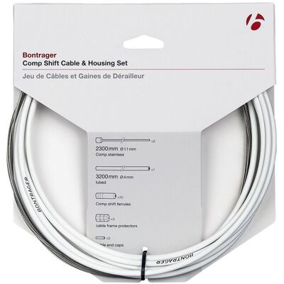 Bontrager Comp Schaltzug/Zughüllen-Set - White Bontrager Comp Schaltzug/Zughüllen-Set - White