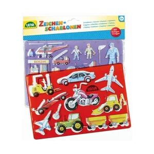 Lena Zeichenschablone Fahrzeuge + Menschen, Beutel Lena Zeichenschablone Fahrzeuge + Menschen, Beutel