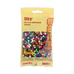 Hama Bügelperlen Midi - Vollton Mix 1000 Perlen (22 Farben). Hama Bügelperlen Midi - Vollton Mix 1000 Perlen (22 Farben).