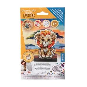Craft Buddy CAFGR-31GEN040 - Crystal Art Wildlife Buddies, Safari, Lion, Serie 5, Diamond Painting Craft Buddy CAFGR-31GEN040 - Crystal Art Wildlife Buddies, Safari, Lion, Serie 5, Diamond Painting