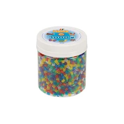 Hama Dose mit ca. 3000 Perlen, Transparent-Mix Hama Dose mit ca. 3000 Perlen, Transparent-Mix