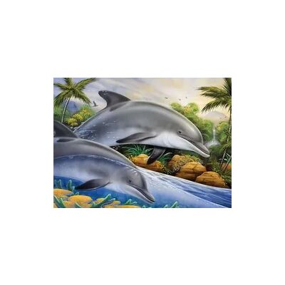PRACHT Malen nach Zahlen Junior Delfine 40x32,5cm PRACHT Malen nach Zahlen Junior Delfine 40x32,5cm
