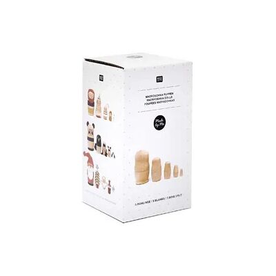 Rico Design Matroschka Puppen, Rohlinge 5 Stück Rico Design Matroschka Puppen, Rohlinge 5 Stück