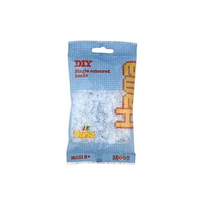 Hama Perlen Transparent Weiß 1.000Stück Hama Perlen Transparent Weiß 1.000Stück