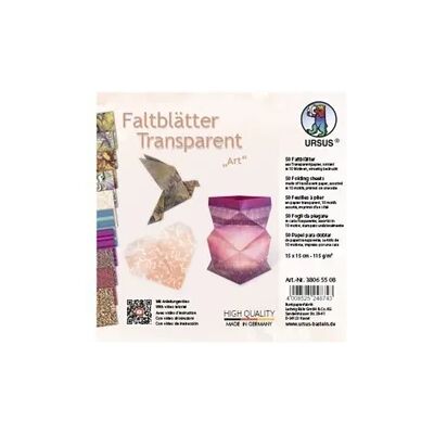Ludwig Bähr URSUS Faltblätter Transparent "Art Ludwig Bähr URSUS Faltblätter Transparent "Art