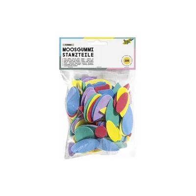 Folia Moosgummi-Stanzteile FORMEN, 200 Teile, verschiedene Farben & Formen Folia Moosgummi-Stanzteile FORMEN, 200 Teile, verschiedene Farben & Formen