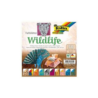 Folia - Wildlife - 15x15cm - Keine Farbe - Origami Folia - Wildlife - 15x15cm - Keine Farbe - Origami