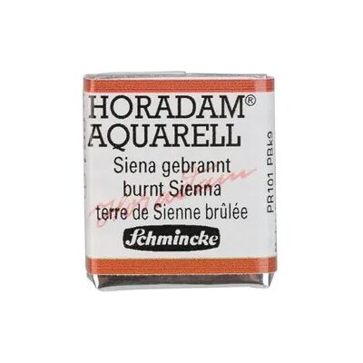 Schmincke Horadam Aquarell 1/2 Näpfchen, Siena gebrannt Schmincke Horadam Aquarell 1/2 Näpfchen, Siena gebrannt