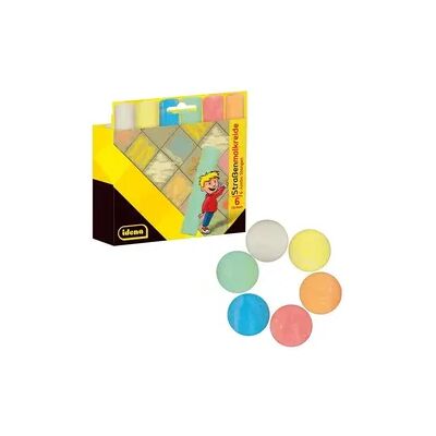 Idena Straßenmalkreide Jumbostangen 6 Farben 6 Stück Idena Straßenmalkreide Jumbostangen 6 Farben 6 Stück