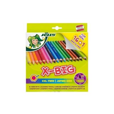JOLLY X-BIG Buntstifte - 17 St. - Für Kinder geeignet JOLLY X-BIG Buntstifte - 17 St. - Für Kinder geeignet