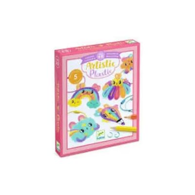 Djeco Kreativset - 5 Kawaii Schlüsselanhänger - Einheitsgröße - Bastelset Djeco Kreativset - 5 Kawaii Schlüsselanhänger - Einheitsgröße - Bastelset