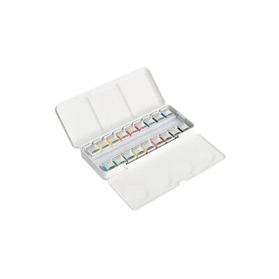 Schmincke AKADEMIE Aquarell Malkasten, Kunststoffset, 18 x 1/2 Näpfchen mit Gummiband Schmincke AKADEMIE Aquarell Malkasten, Kunststoffset, 18 x 1/2 Näpfchen mit Gummiband
