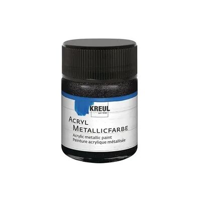 Kreul 77585 - Metallic Acrylfarbe - Schwarz - 50ml Kreul 77585 - Metallic Acrylfarbe - Schwarz - 50ml
