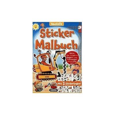 Media Verlag Sticker Malbuch: Baustelle Media Verlag Sticker Malbuch: Baustelle
