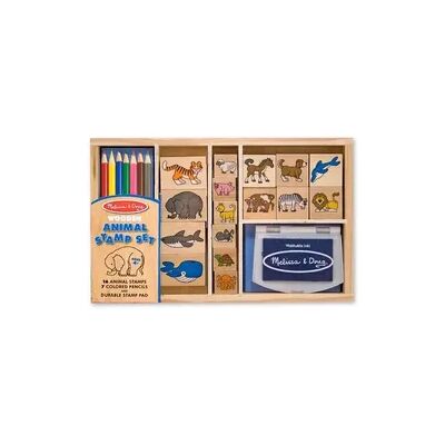 Melissa & Doug Wooden Animal Stamp Set Melissa & Doug Wooden Animal Stamp Set