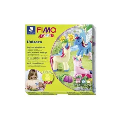 Staedtler FIMO kids 8034, ofenhärtende Modelliermasse, Set Unicorn mit 4 Blöcken 42 g, Modellierstab Staedtler FIMO kids 8034, ofenhärtende Modelliermasse, Set Unicorn mit 4 Blöcken 42 g, Modellierstab