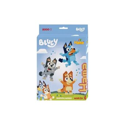 Hama 7977 - DIY Bügelperlen Midi 5+, Motiv Bluey, Geschenkpackung, 2000 Stück Hama 7977 - DIY Bügelperlen Midi 5+, Motiv Bluey, Geschenkpackung, 2000 Stück