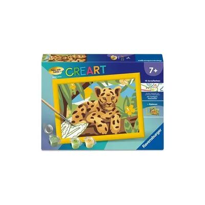 Ravensburger CreArt, Malen nach Zahlen Kinder - Baby Leopard Ravensburger CreArt, Malen nach Zahlen Kinder - Baby Leopard