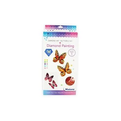 PRACHT Diamond Painting Schmetterling mit Magnet rosa 2 Stück PRACHT Diamond Painting Schmetterling mit Magnet rosa 2 Stück