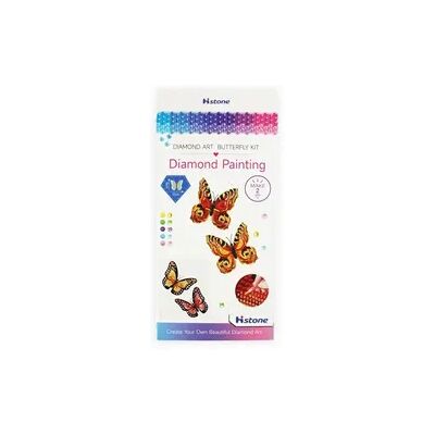 PRACHT Diamond Painting Schmetterling mit Magnet rosa/orange 2 Stück PRACHT Diamond Painting Schmetterling mit Magnet rosa/orange 2 Stück