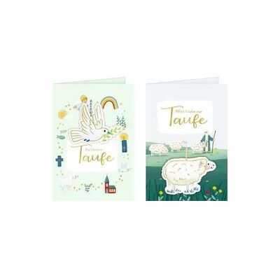 Coppenrath Verlag Grußkarten-Set – Zu deiner Taufe / Alles Gute zur Taufe Coppenrath Verlag Grußkarten-Set – Zu deiner Taufe / Alles Gute zur Taufe