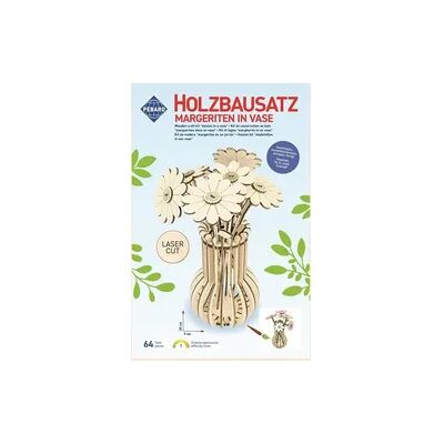 Peter Bausch GmbH & Co. KG PEBARO 478/2 - Holzbausatz Blumen/Margeriten in Vase, 64 Teile, Holzkonstruktion zum Zusammenstecken Peter Bausch GmbH & Co. KG PEBARO 478/2 - Holzbausatz Blumen/Margeriten in Vase, 64 Teile, Holzkonstruktion zum Zusammenstecken