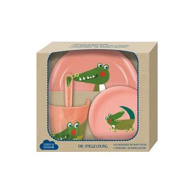 Coppenrath Verlag Geschirr Geschenkset Krokodil - Freche Rasselbande Coppenrath Verlag Geschirr Geschenkset Krokodil - Freche Rasselbande