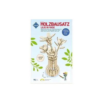 Peter Bausch GmbH & Co. KG PEBARO 478/1 - Holzbausatz, Blumen/Lilie in Vase, 94 Teile, Holzkonstruktion zum Zusammenstecken Peter Bausch GmbH & Co. KG PEBARO 478/1 - Holzbausatz, Blumen/Lilie in Vase, 94 Teile, Holzkonstruktion zum Zusammenstecken