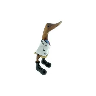 HTI-Living Deko Holzente Wathattn Bambus handgefertigt maritime Figur 27 cm Wohnaccessoire HTI-Living Deko Holzente Wathattn Bambus handgefertigt maritime Figur 27 cm Wohnaccessoire