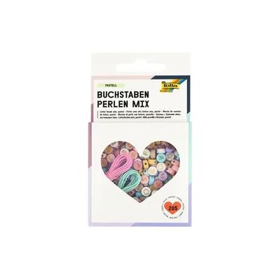 FOLIA® Buchstaben-Perlenset Mix, Pastell FOLIA® Buchstaben-Perlenset Mix, Pastell