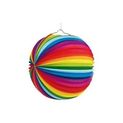Amscan Lampion Regenbogen Papier 25cm Amscan Lampion Regenbogen Papier 25cm