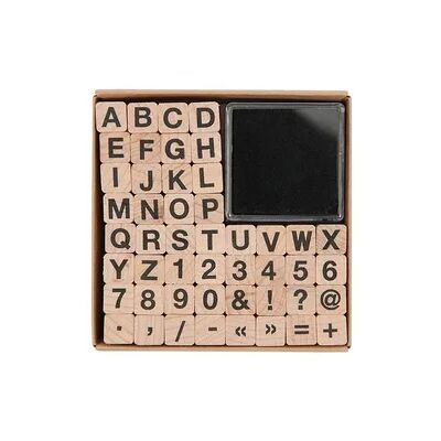 Rico Design Schwarzes Stempelset - Buchstaben & Zahlen für Bastelarbeiten Rico Design Schwarzes Stempelset - Buchstaben & Zahlen für Bastelarbeiten