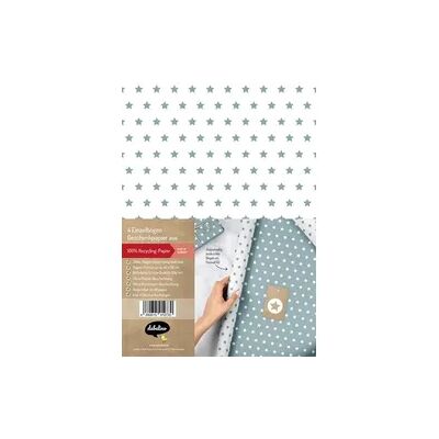 Dabelino Geschenkpapier-Set Sterne (graublau, weiß) Dabelino Geschenkpapier-Set Sterne (graublau, weiß)