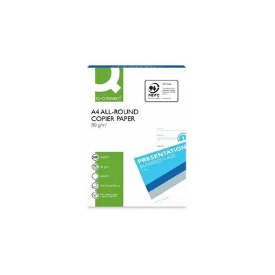 Q-CONNECT Kopierpapier All-Round A4 80g 500BL weiß Q-CONNECT Kopierpapier All-Round A4 80g 500BL weiß