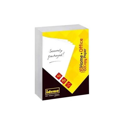 Idena Kopierpapier Home + Office 80g/m2 weiß DIN A5 500 Blatt in Folienverpackung Idena Kopierpapier Home + Office 80g/m2 weiß DIN A5 500 Blatt in Folienverpackung