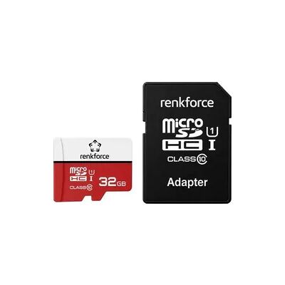 Renkforce RF-mSDHC-32GB microSDHC-Karte 32GB Class 10, UHS-Class 1, UHS-I inkl. SD-Adapter Renkforce RF-mSDHC-32GB microSDHC-Karte 32GB Class 10, UHS-Class 1, UHS-I inkl. SD-Adapter