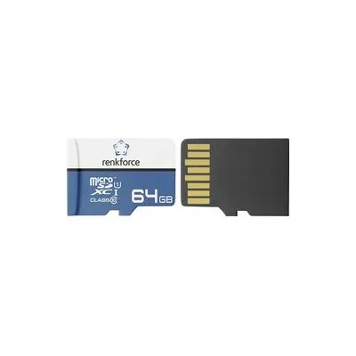 Renkforce RF-mSDXC-64GB microSD-Karte 64GB Class 10, UHS-Class 1, UHS-I inkl. SD-Adapter Renkforce RF-mSDXC-64GB microSD-Karte 64GB Class 10, UHS-Class 1, UHS-I inkl. SD-Adapter