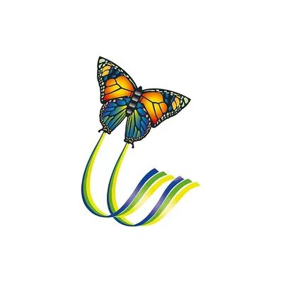 Günther Flugspiele Einleiner Drachen Butterfly Spannweite (Details) 950 mm Windstärken-Eignung 4 - 6 bft Günther Flugspiele Einleiner Drachen Butterfly Spannweite (Details) 950 mm Windstärken-Eignung 4 - 6 bft
