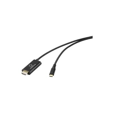 Renkforce USB-Kabel USB-C® Stecker, HDMI-A Stecker 2.00m Black RF-7116130 Renkforce USB-Kabel USB-C® Stecker, HDMI-A Stecker 2.00m Black RF-7116130